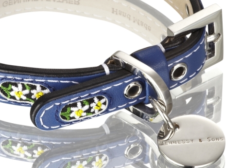 Henessy & Sons Edelweiss halsband, blauw