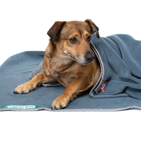 Doctor Bark weiche und kuschelige Fleece Decke Blaugrau