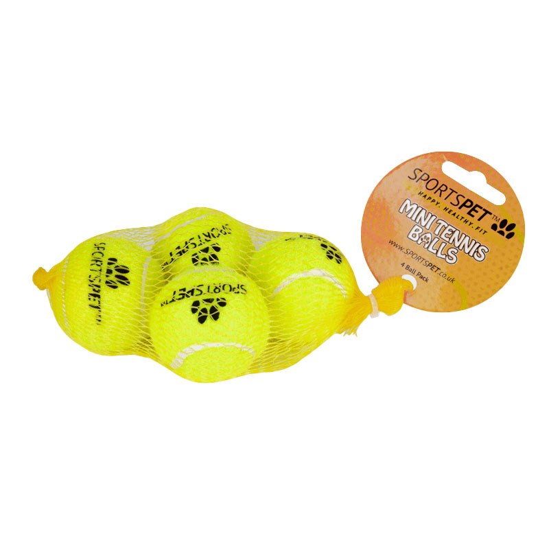 SPORTSPET Tennisbal Puppy set van 4