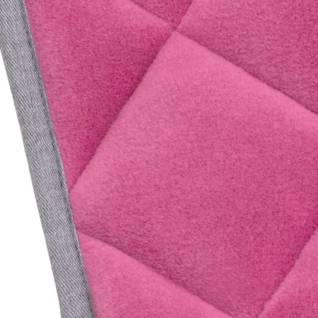 Doctor Bark fleece dubbelzijdige deken Hot Pink - Lichtgrijs