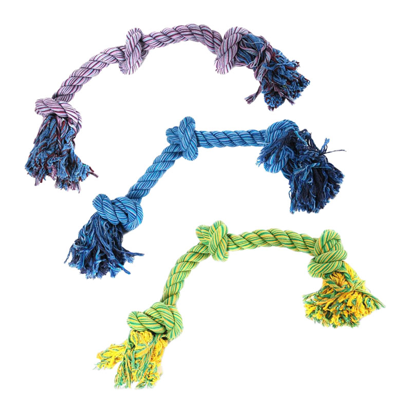 Happy Pet Nuts For Knots touw met 3 knopen