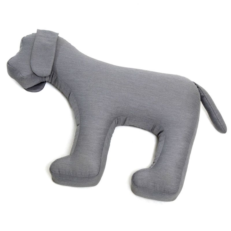 Doctor Bark Toy Dog Lichtgrijs